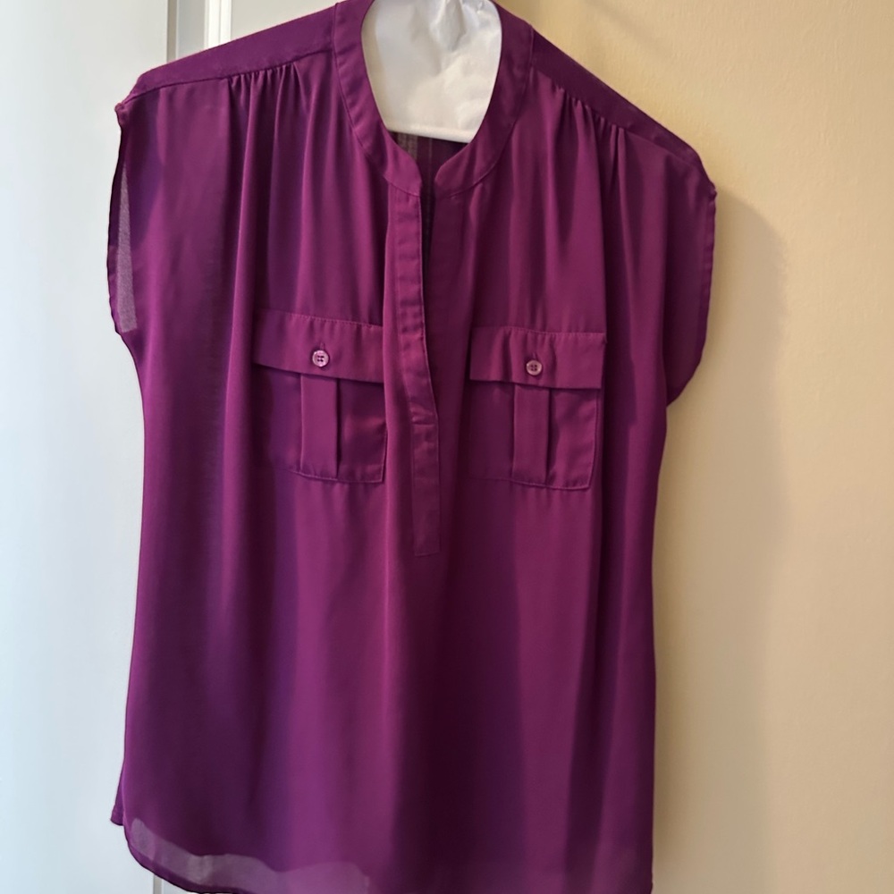 INC International Concepts Magenta Blouse